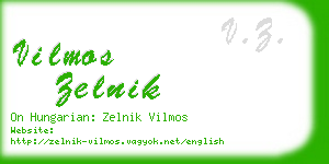 vilmos zelnik business card